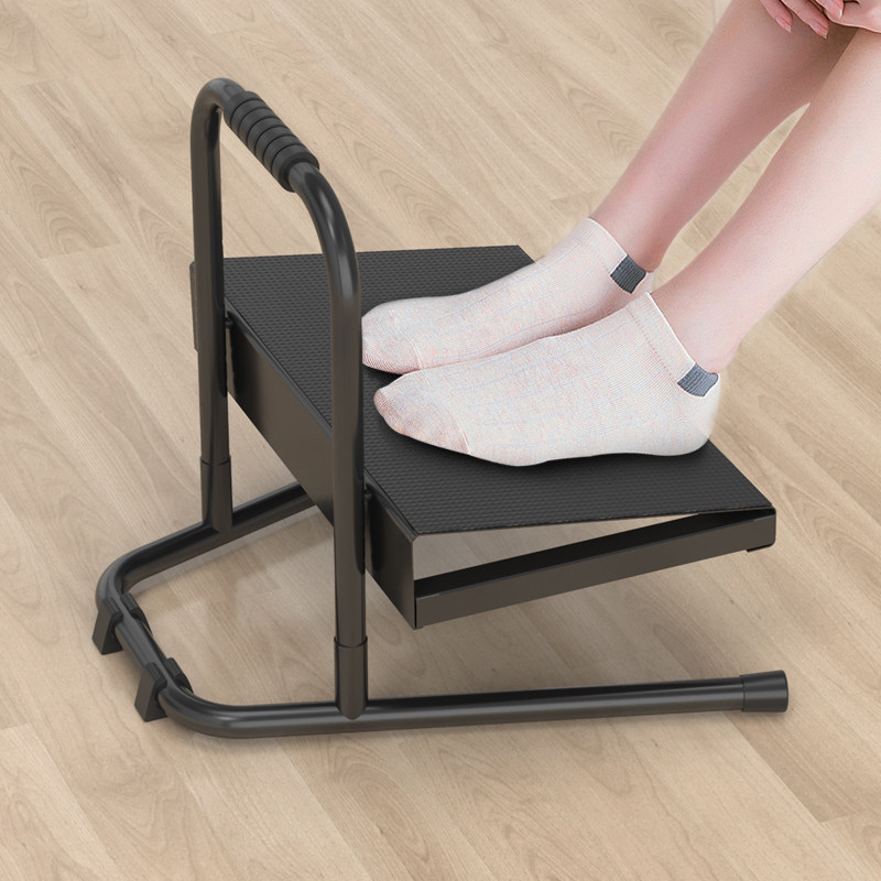 Footrest Under Desk - In hoogte verstelbare voetsteunpedaal Piano-voetenbank voor