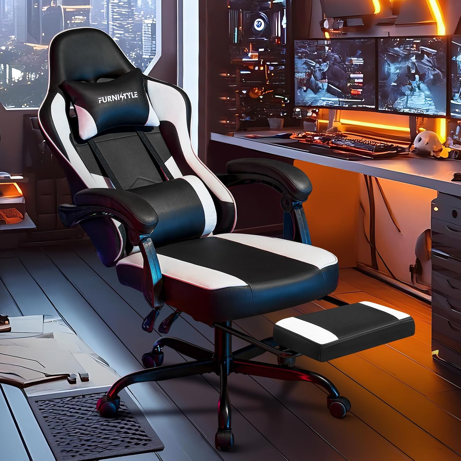 Gamingstoel met voetensteun, v - Video Gaming & Esports Usd Acc recensie en prijs